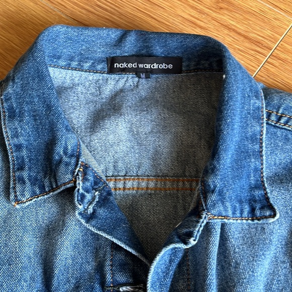 Naked Wardrobe Denim Jacket - Picture 2 of 4